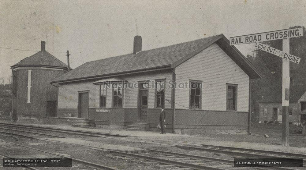 Postcard: Boston & Maine Railroad Station, Westmoreland, New Hampshire